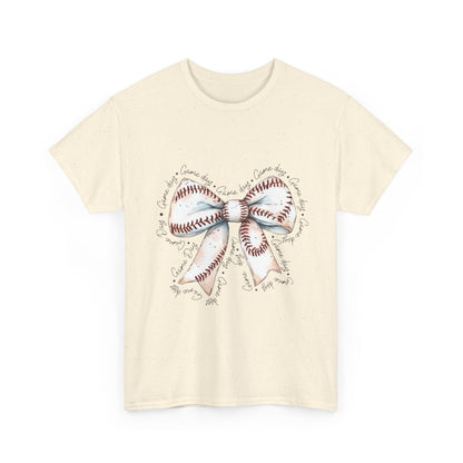 Bow Stitch Tee — Cute Hand-Drawn Ribbon Graphic T-Shirt