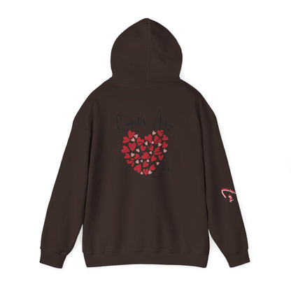 Cupid’s Arrow Lei Hoodie — Heart Arrow Script Pullover for Valentine’s Day