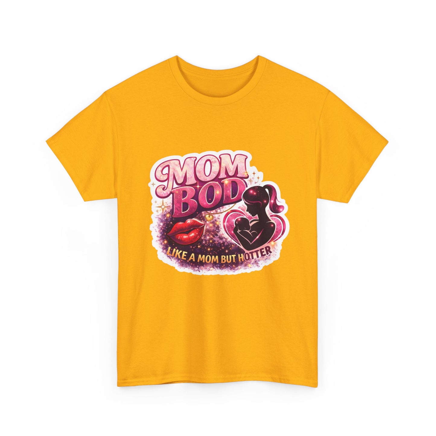 Mom Bod Graphic Tee — "Mom Bod Like A Mom But Hotter" Cute Retro Mother's Day Shirt