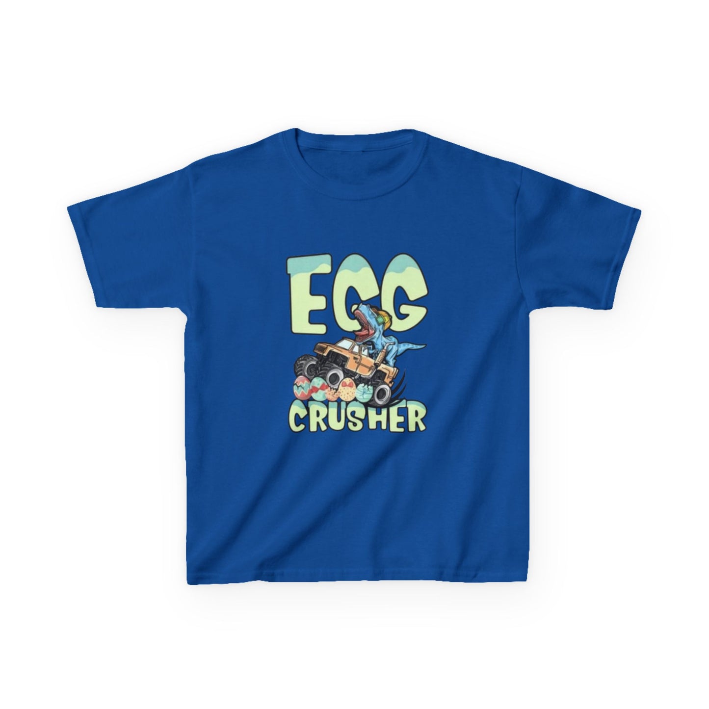 Kids T‑Shirt — 'Egg Crusher' Cartoon Truck Easter Tee