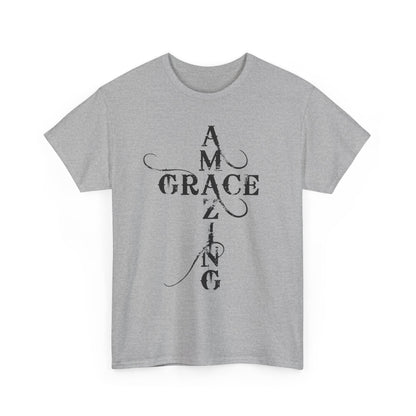 T‑Shirt — “Amazing Grace” Cross Design / “How Sweet the Sound?” Inspirational Gospel Tee