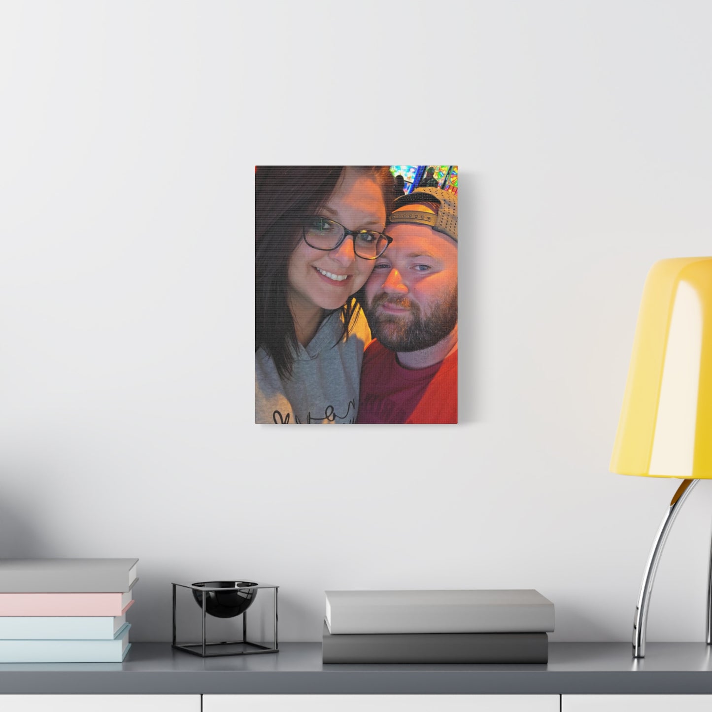 Personalized Stretched Canvas Print, Custom Wall Art, Home Decor, Gift for Couples, Anniversary, Homewarming