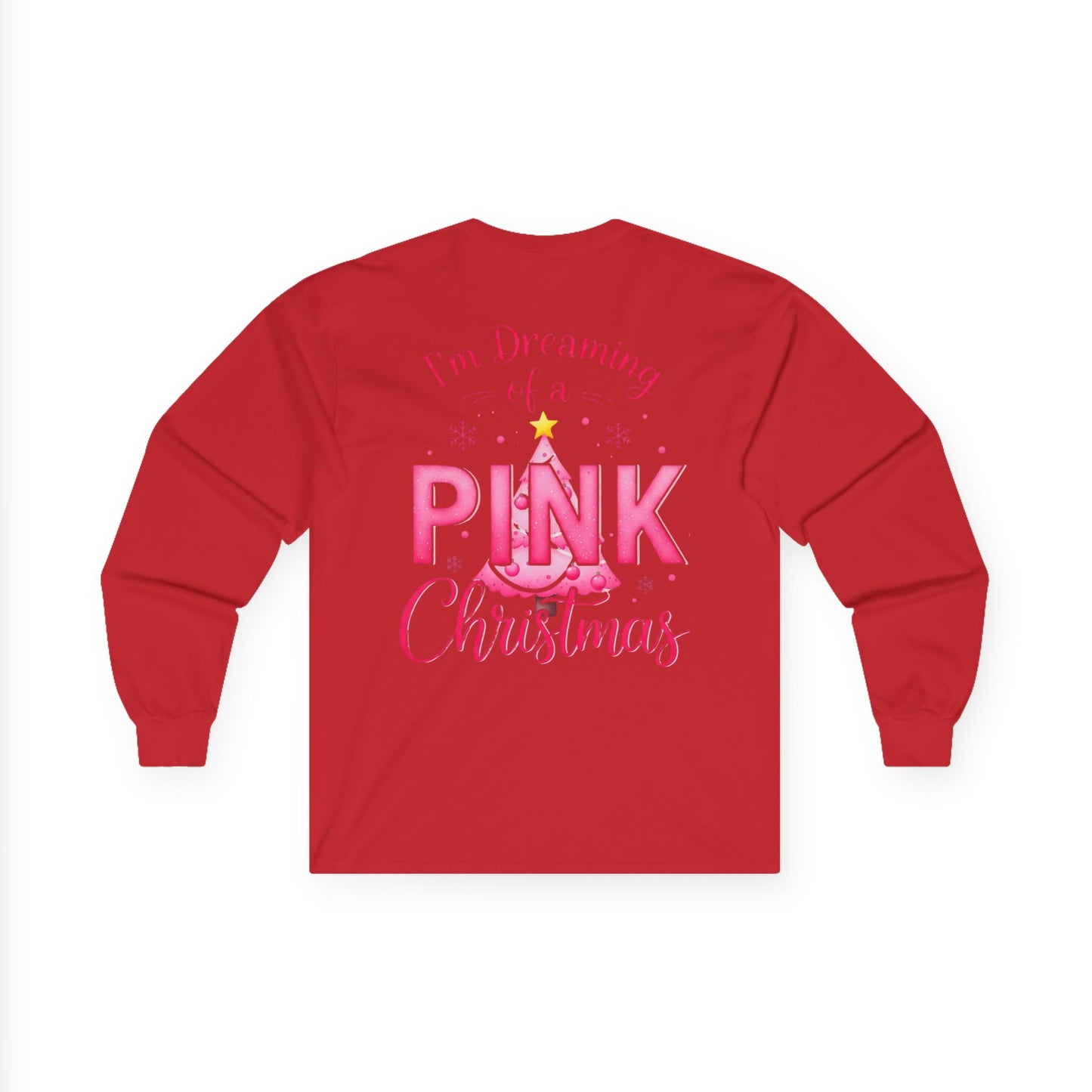 Pink Christmas Unisex Ultra Cotton Long Sleeve Tee