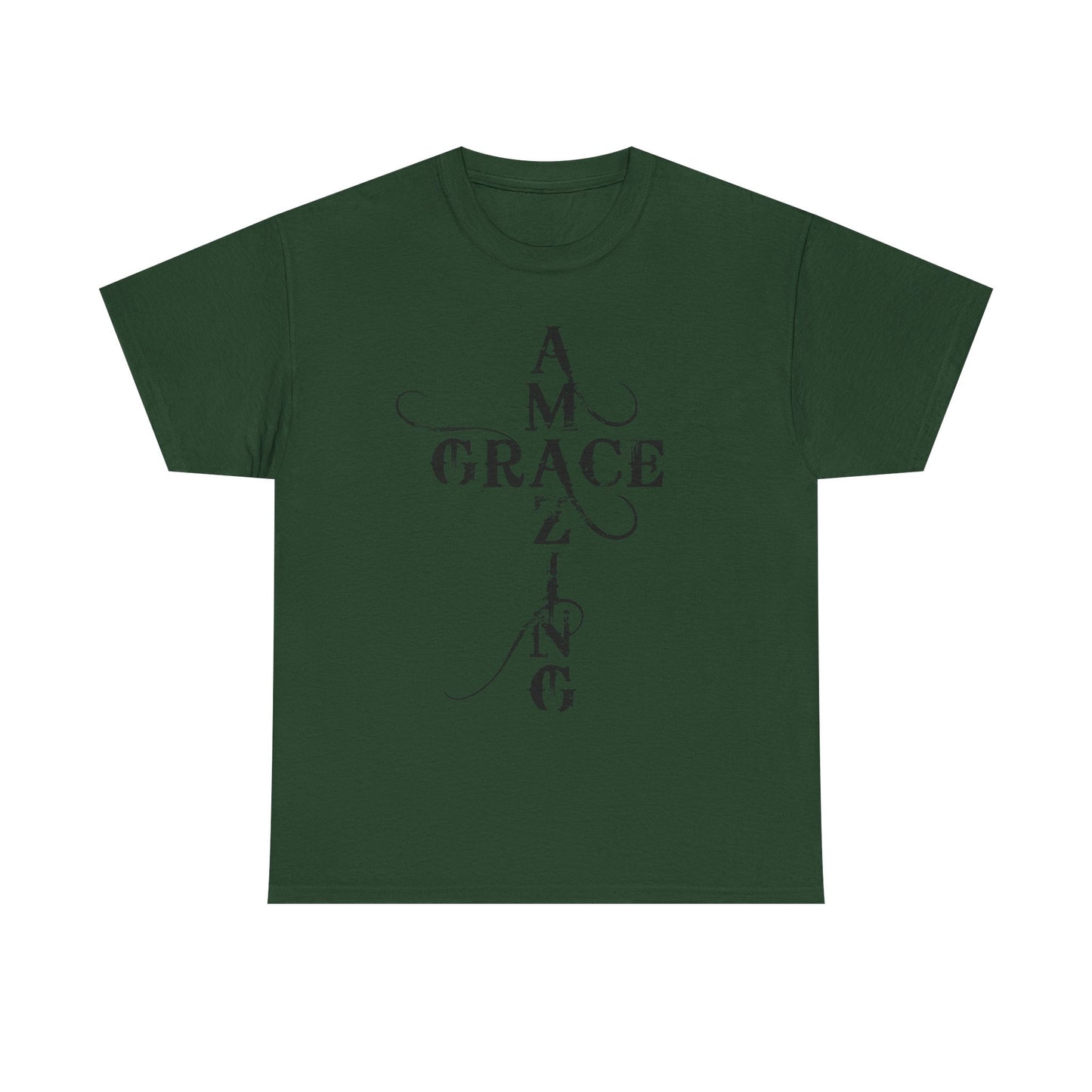 T‑Shirt — “Amazing Grace” Cross Design / “How Sweet the Sound?” Inspirational Gospel Tee