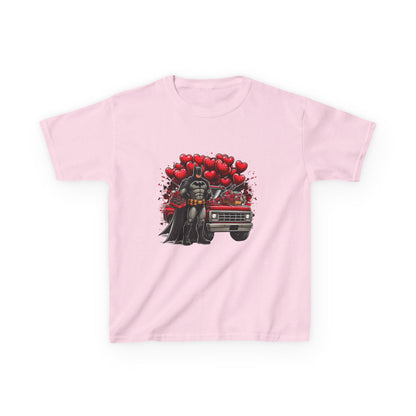 Kids Vader Valentine T‑Shirt — Darth Vader with Hearts and Vintage Car