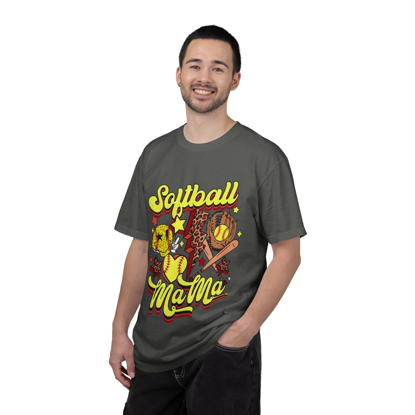 Softball Mama T-Shirt — Retro Softball Mom Graphic Tee