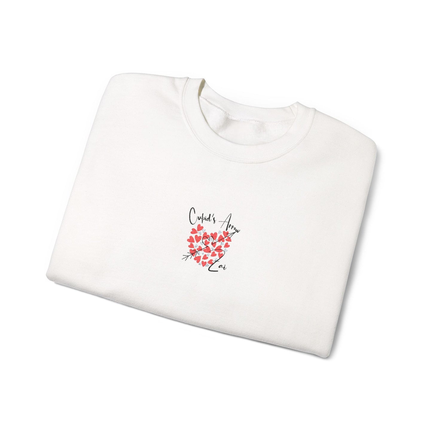 Embroidered Cupid's Arrow Merch-  Crewneck Sweatshirt