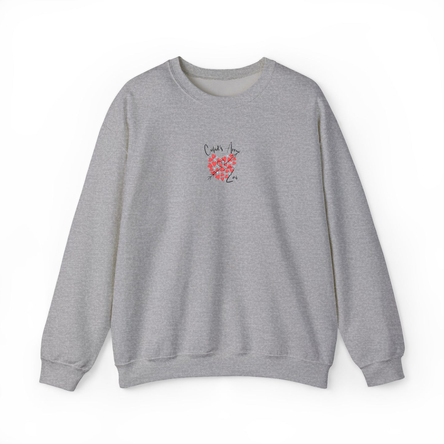 Embroidered Cupid's Arrow Merch-  Crewneck Sweatshirt