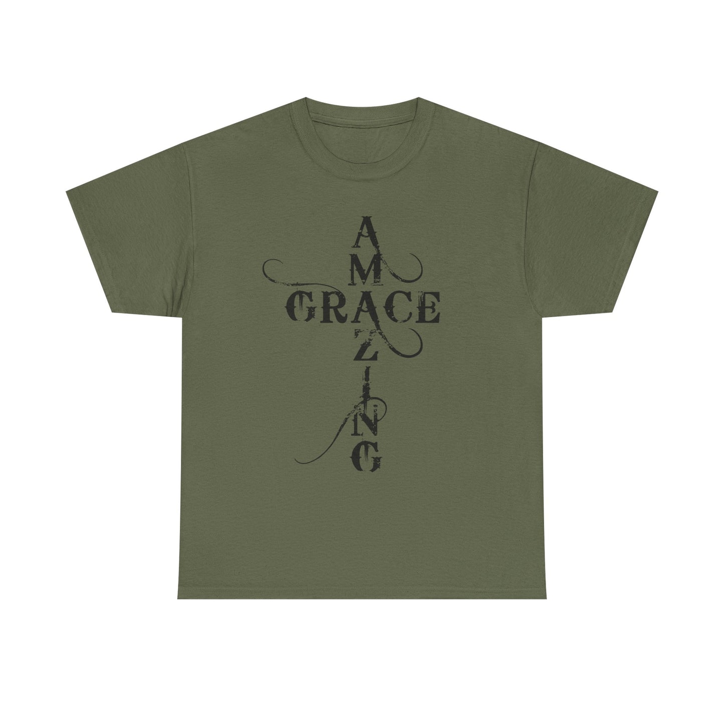 T‑Shirt — “Amazing Grace” Cross Design / “How Sweet the Sound?” Inspirational Gospel Tee
