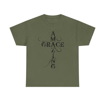 T‑Shirt — “Amazing Grace” Cross Design / “How Sweet the Sound?” Inspirational Gospel Tee
