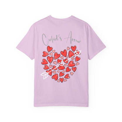 Cupid's Arrow- Sketched Unisex Garment-Dyed T-shirt