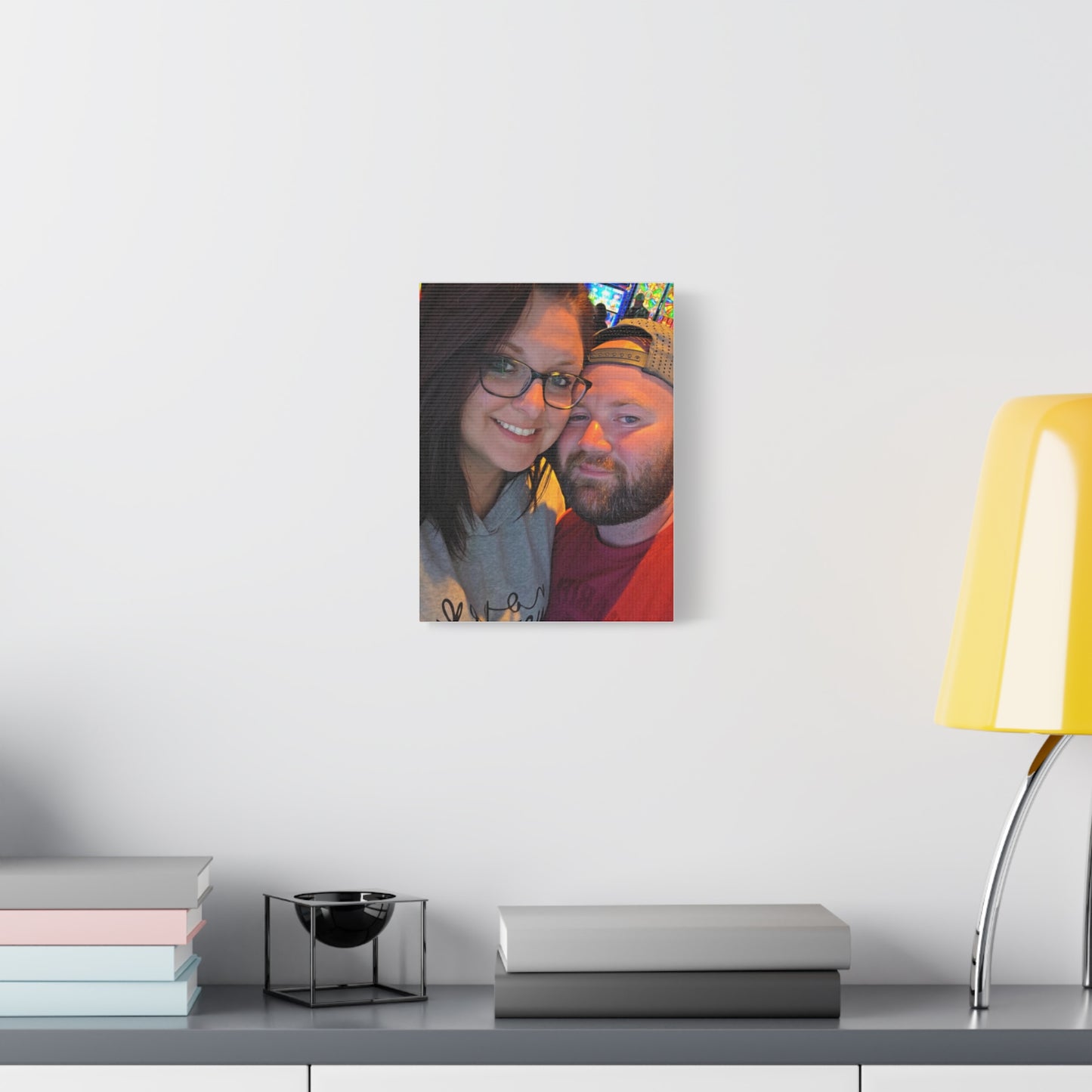 Personalized Stretched Canvas Print, Custom Wall Art, Home Decor, Gift for Couples, Anniversary, Homewarming