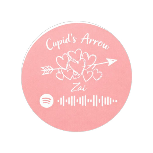 Pink Cupid’s Arrow – Spotify Code Sticker