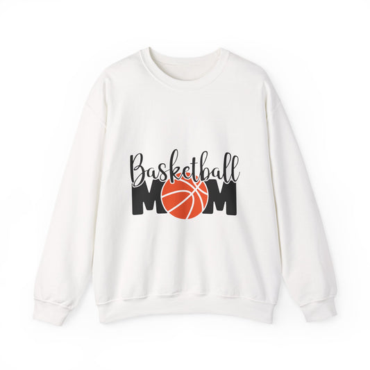 Basketball Mom Crewneck Sweatshirt — Basketball MOM Graphic Pullover for Sports Moms