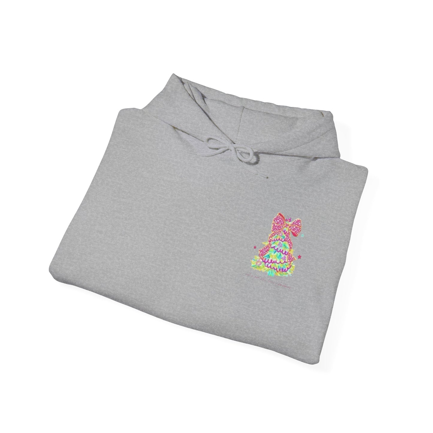 Just a Girl Who Loves Christmas- Whimsical Hooded Sweatshirt