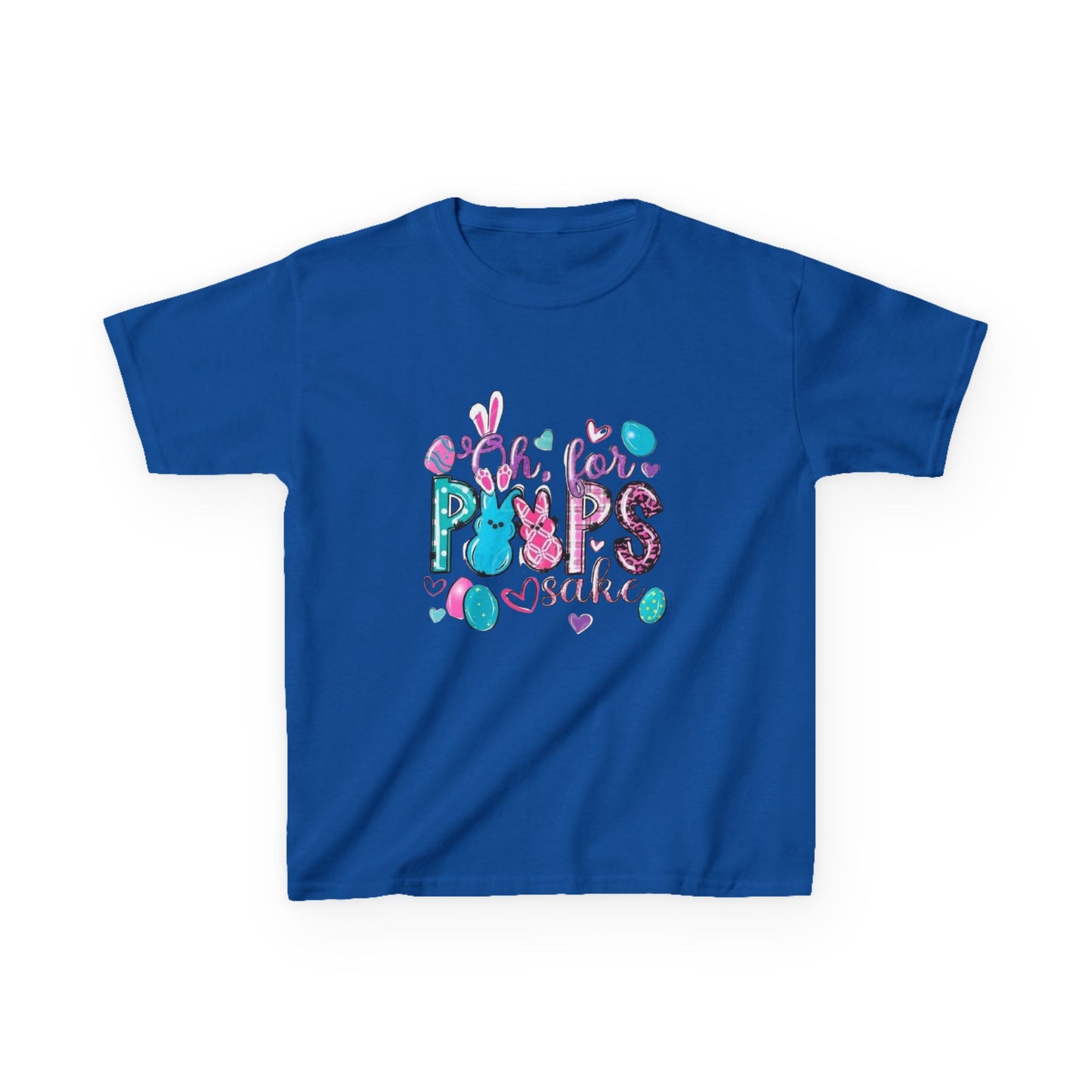 Kids Tee — "Pops" Cute Colorful Bunny Hearts Design (Children’s Graphic T-Shirt)