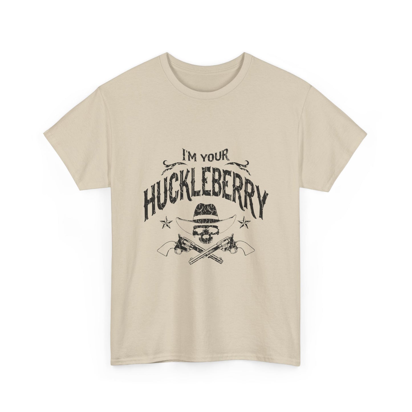 I'm Your Huckleberry T-Shirt — Vintage Western Skull & Pistols Tee