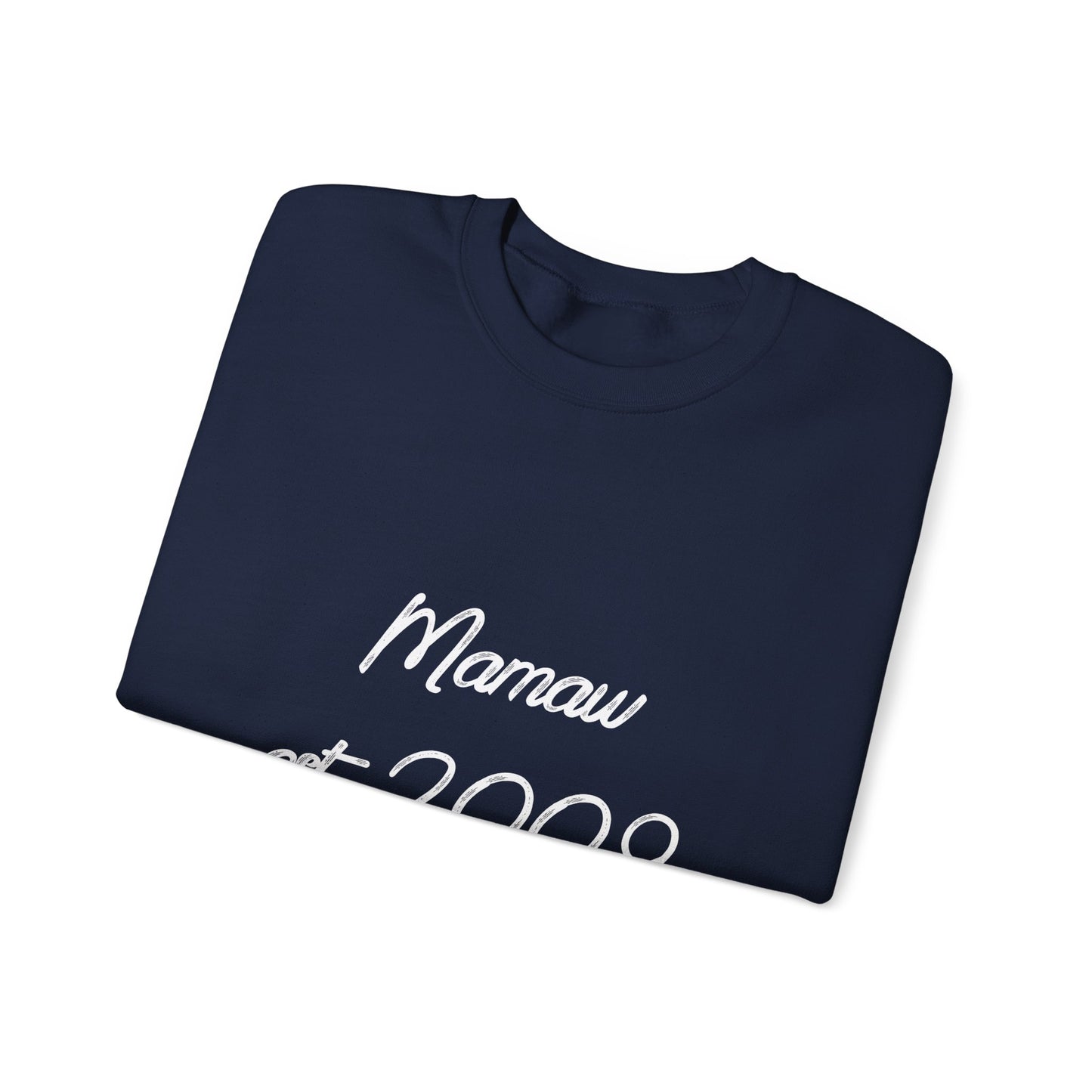 Mamaw Est. 2009 Crewneck Sweatshirt — Personalized Grandma Gift