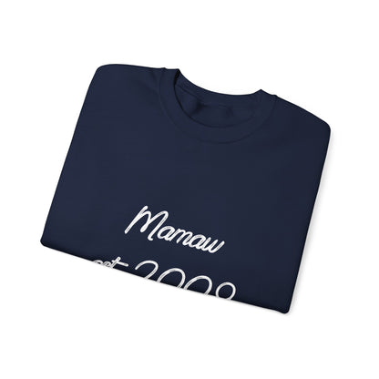 Mamaw Est. 2009 Crewneck Sweatshirt — Personalized Grandma Gift