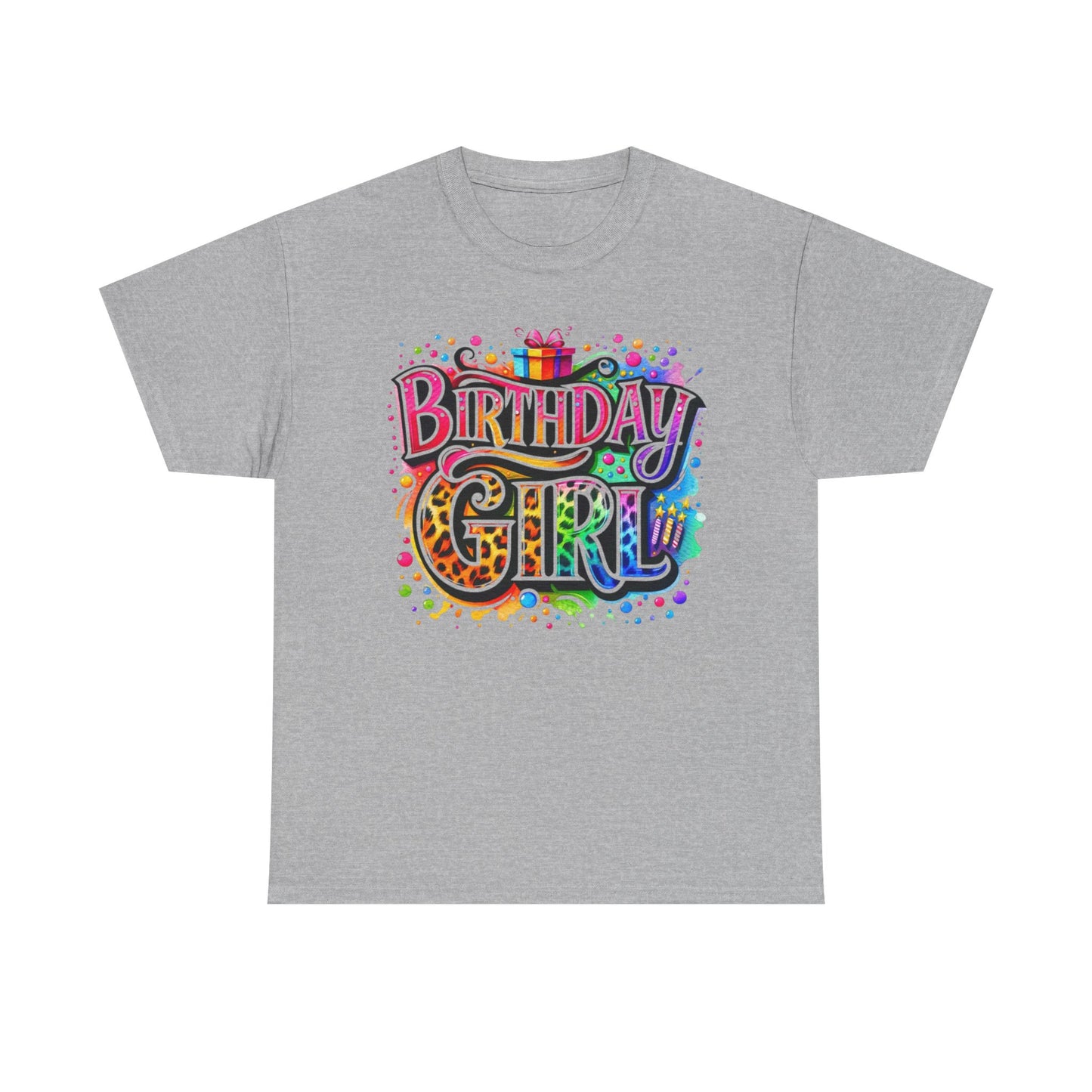 Birthday Girl T-Shirt — Colorful Party Graphic Tee for Her