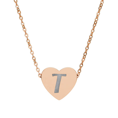 Engravable Heart Necklace — Personalized Initials Pendant