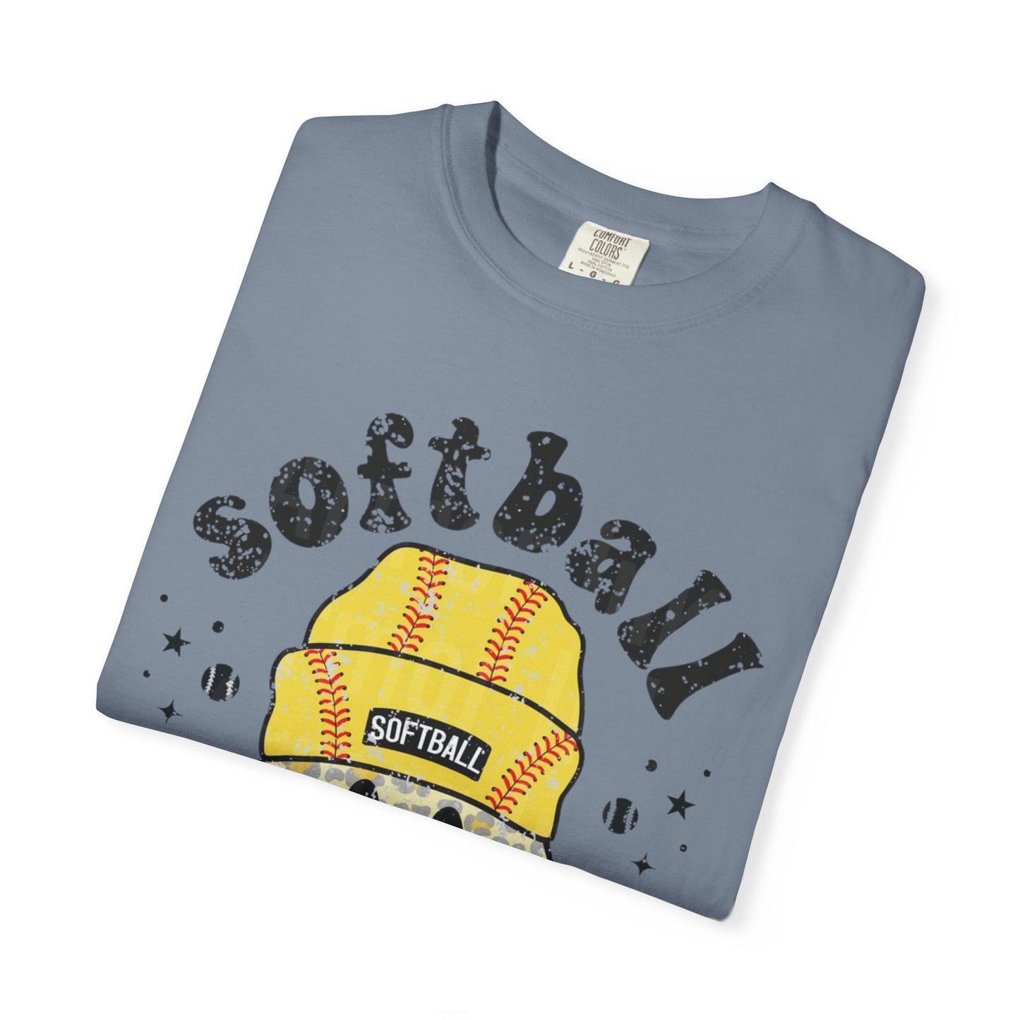 Softball Vibes Smiley T-Shirt