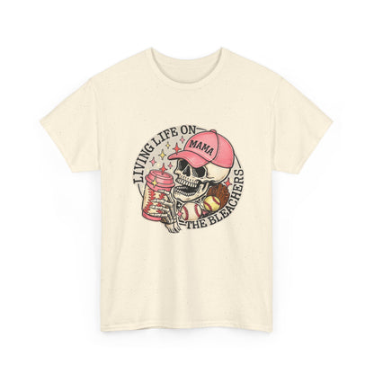 Living Life SPORTS MOM Skull Tee — Mama Cap Vintage Surf School Shirt