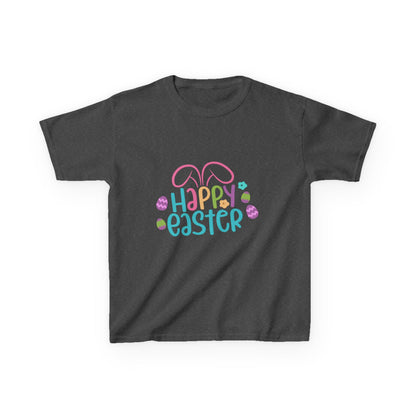 Happy Easter Kids Tee — Bunny Ears & Easter Eggs Holiday Shirt