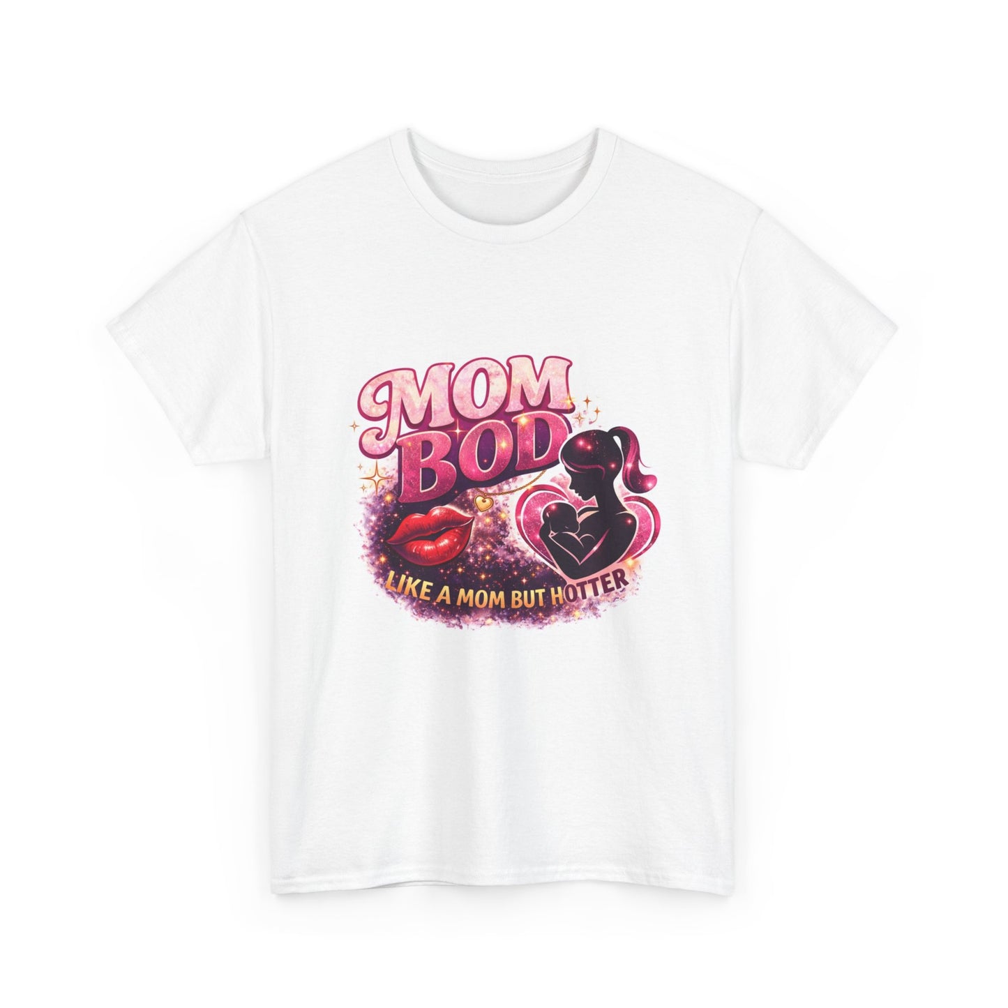Mom Bod Graphic Tee — "Mom Bod Like A Mom But Hotter" Cute Retro Mother's Day Shirt