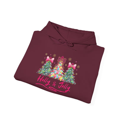 Festive Holly & Jolly Sweatshirt, Unisex Christmas Hoodie, Holiday Gift, Cozy Sweatshirt, Winter Apparel, Casual Wear