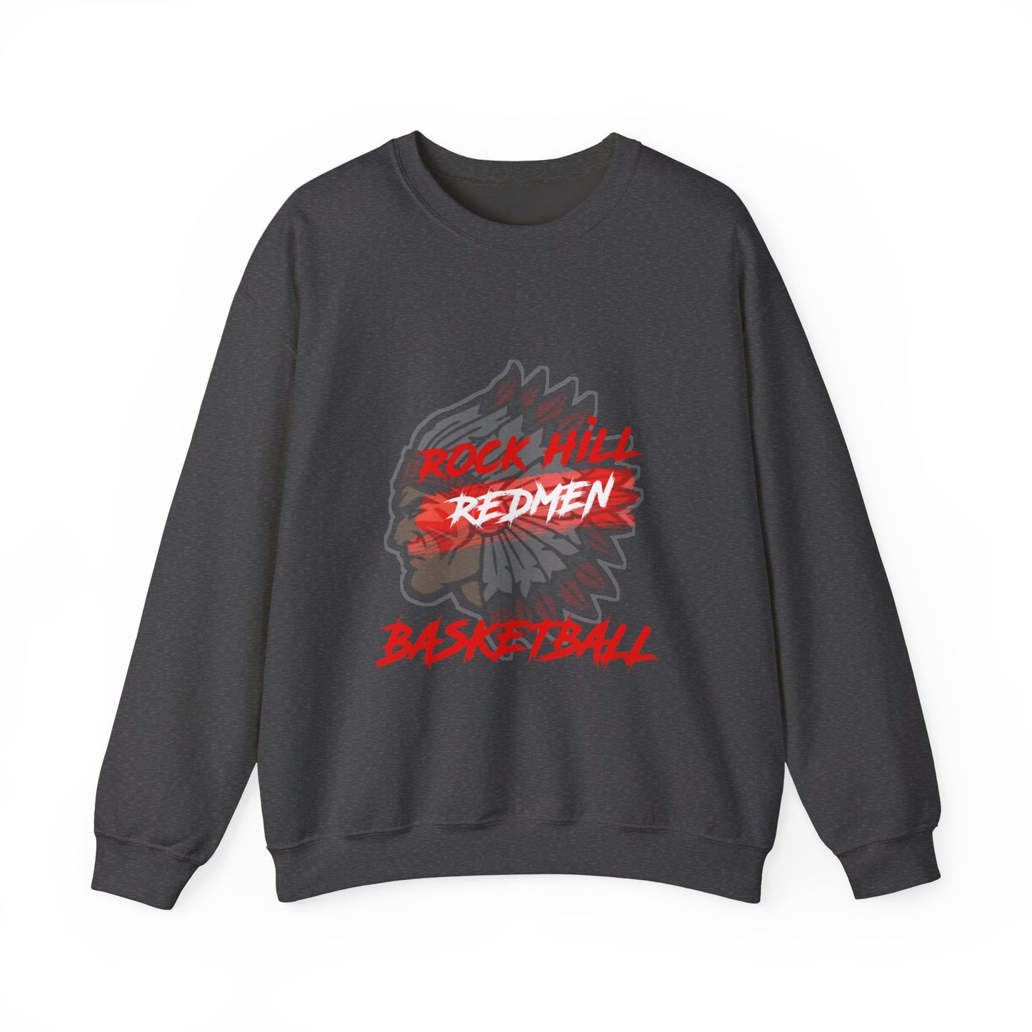 Rock Hill Redmen Basketball Crewneck Sweatshirt