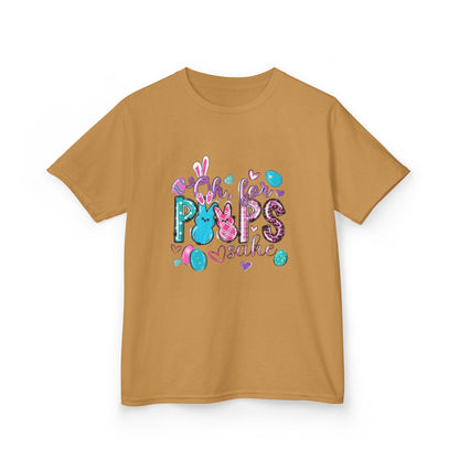 Kids Tee — "Pops" Cute Colorful Bunny Hearts Design (Children’s Graphic T-Shirt)