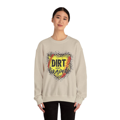 Dirt and Diamonds Sweatshirt — Baseball-Inspired Crewneck for Players & Fans
