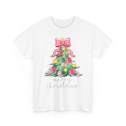 Merry Christmas Tree Unisex Heavy Cotton Tee