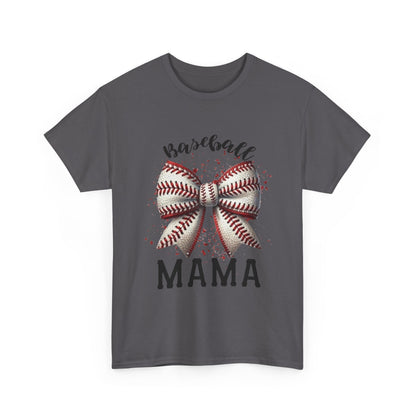 Baseball Mama T-Shirt – Mom Bow Soft Cotton Tee