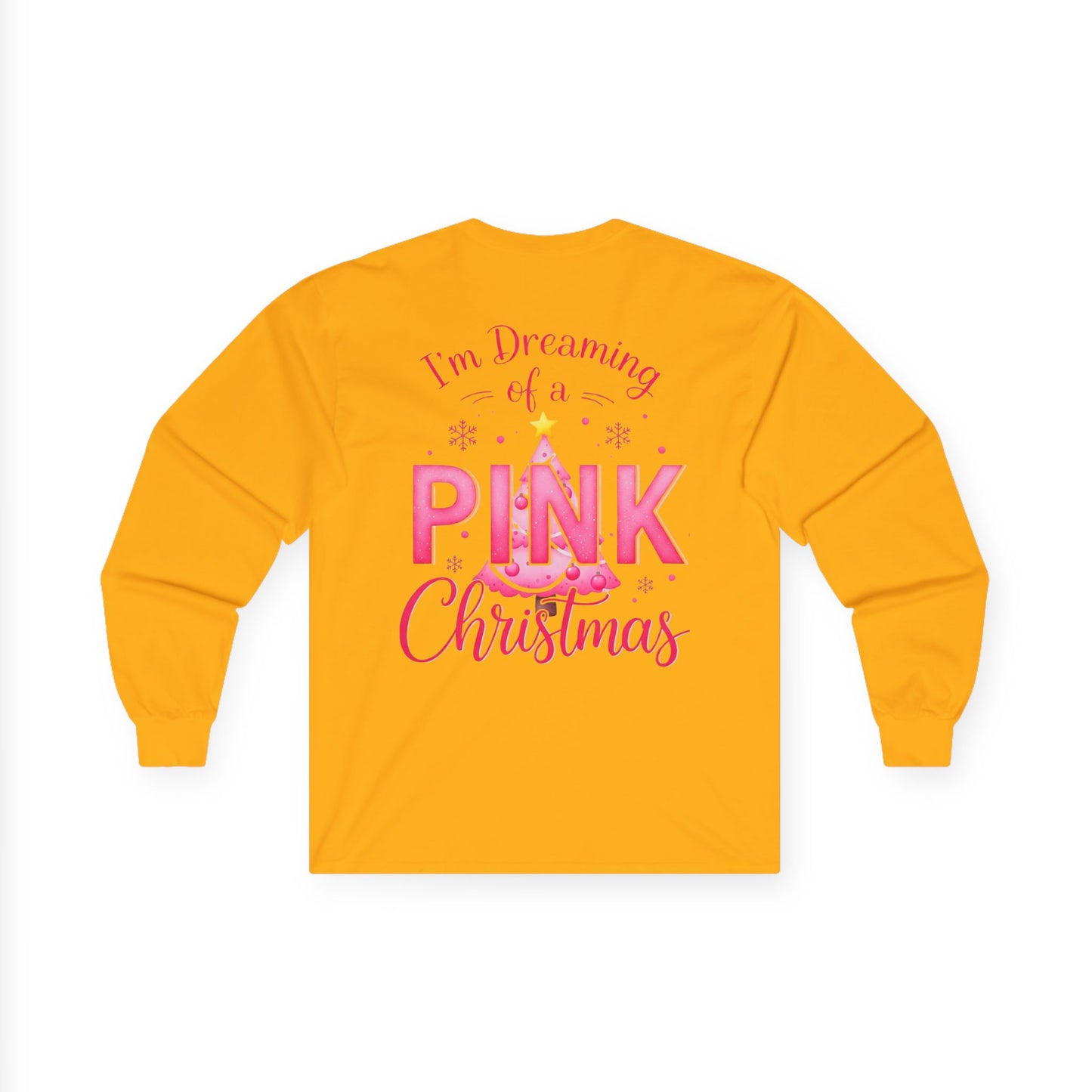 Pink Christmas Unisex Ultra Cotton Long Sleeve Tee
