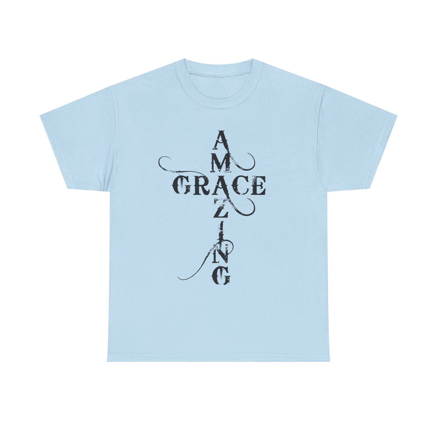 T‑Shirt — “Amazing Grace” Cross Design / “How Sweet the Sound?” Inspirational Gospel Tee