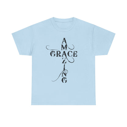 T‑Shirt — “Amazing Grace” Cross Design / “How Sweet the Sound?” Inspirational Gospel Tee