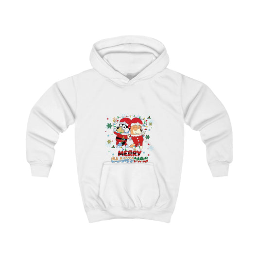 Kids Hoodie - Merry BLUEYMAS Holiday Sweatshirt