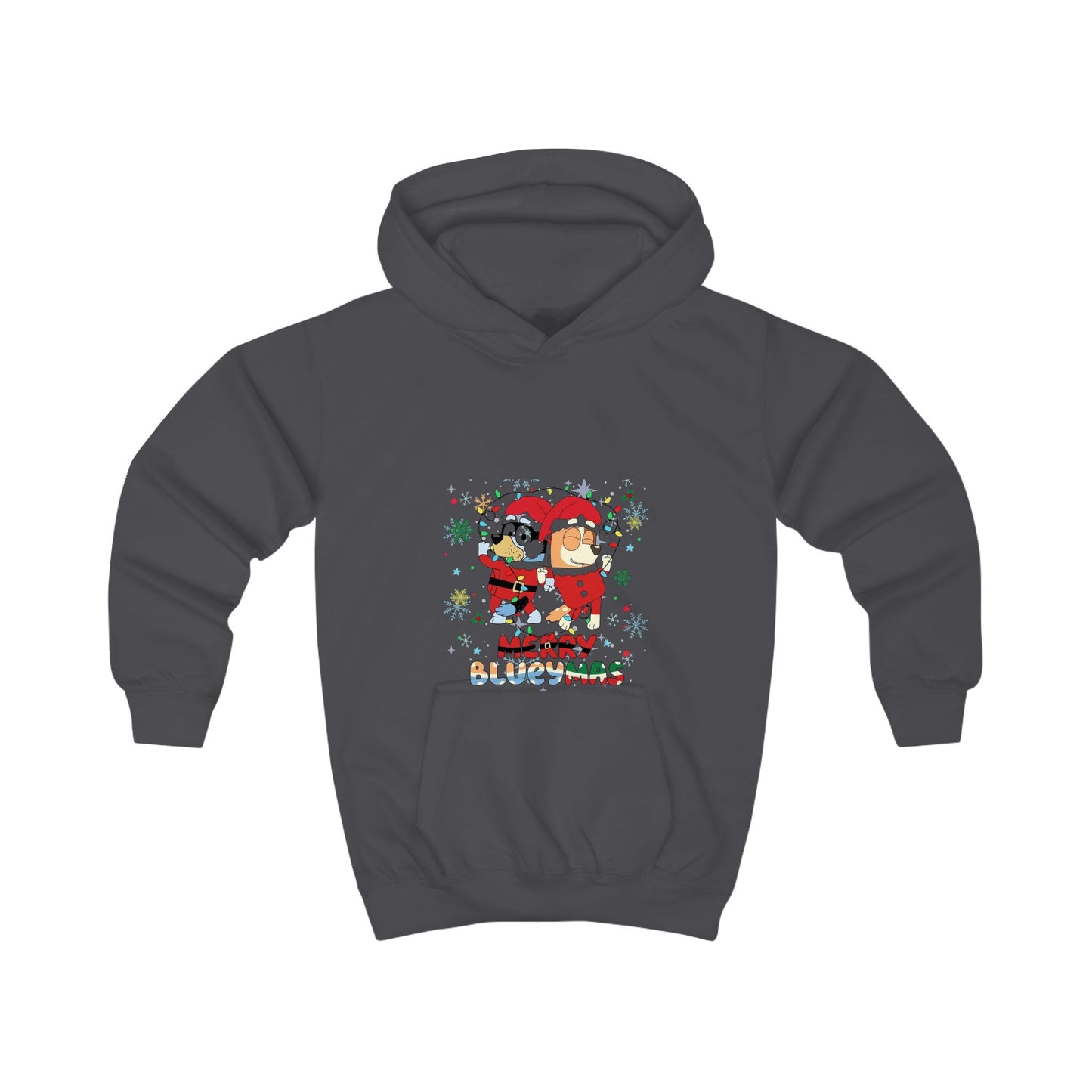 Kids Hoodie - Merry BLUEYMAS Holiday Sweatshirt