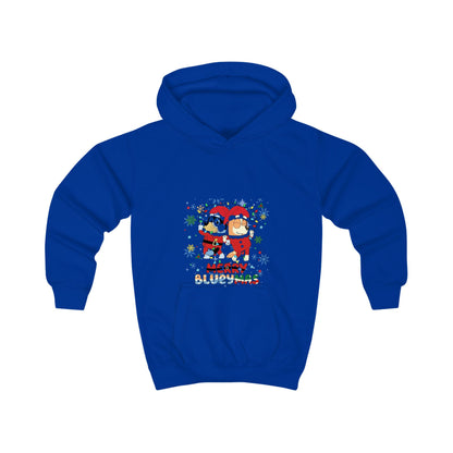 Kids Hoodie - Merry BLUEYMAS Holiday Sweatshirt