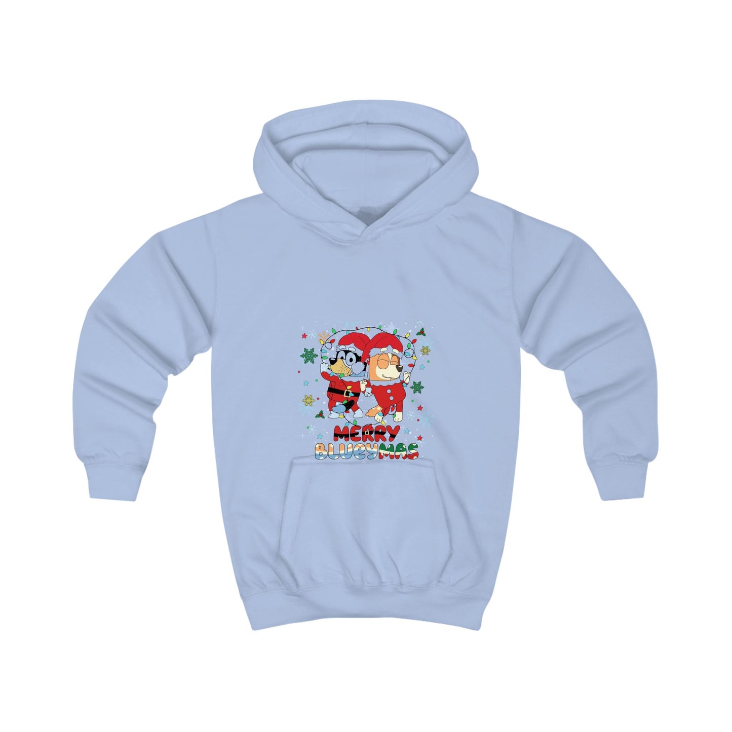 Kids Hoodie - Merry BLUEYMAS Holiday Sweatshirt