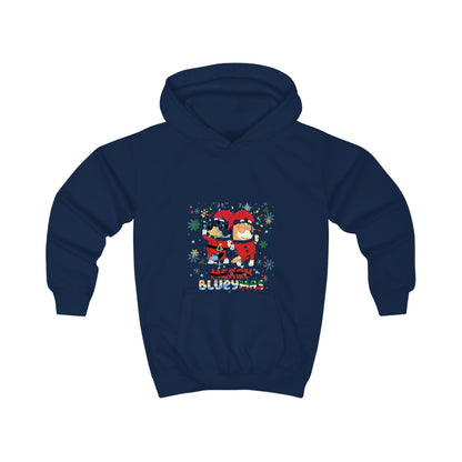 Kids Hoodie - Merry BLUEYMAS Holiday Sweatshirt