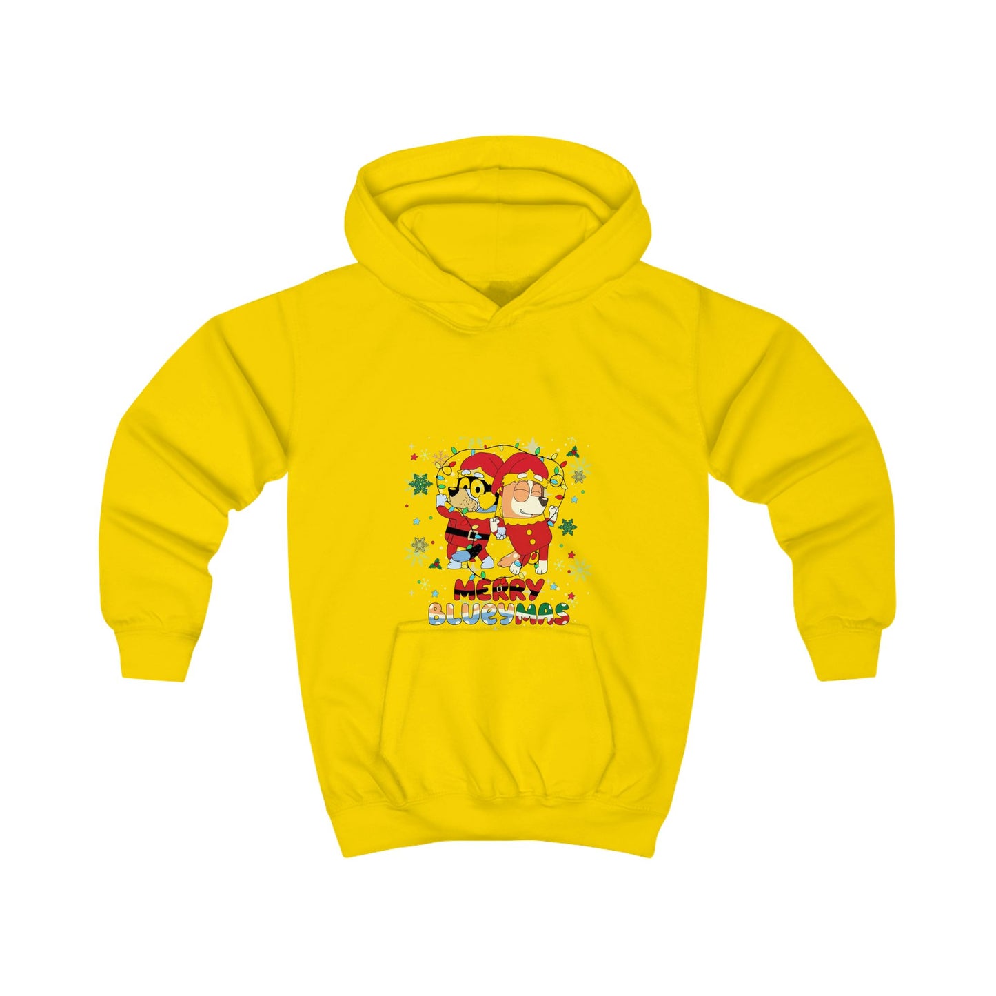 Kids Hoodie - Merry BLUEYMAS Holiday Sweatshirt