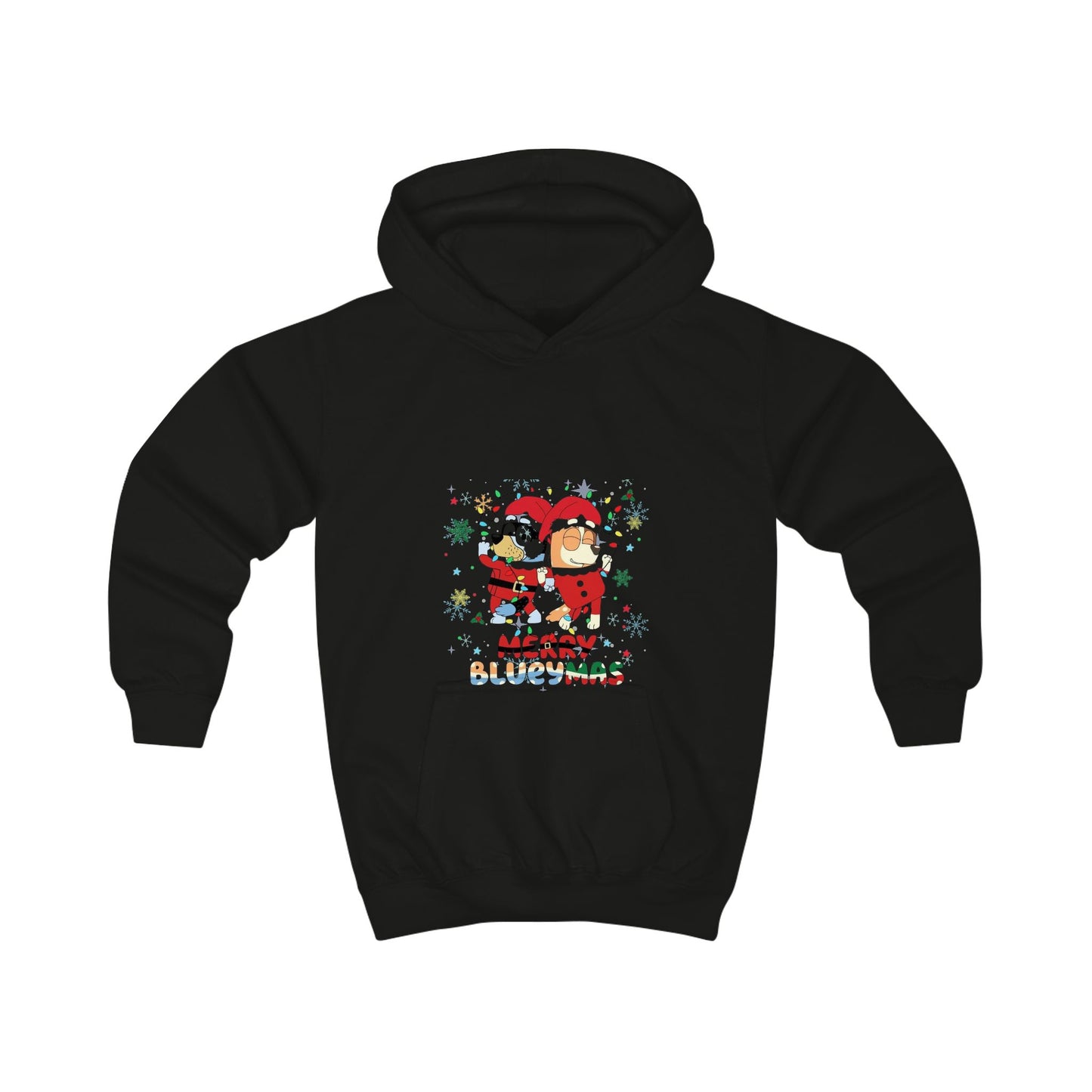 Kids Hoodie - Merry BLUEYMAS Holiday Sweatshirt