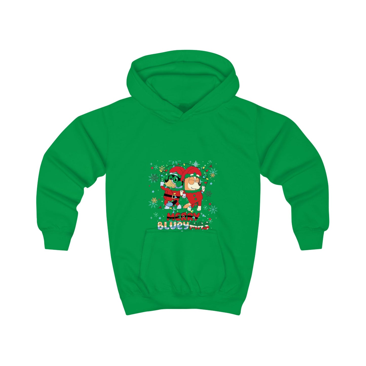 Kids Hoodie - Merry BLUEYMAS Holiday Sweatshirt