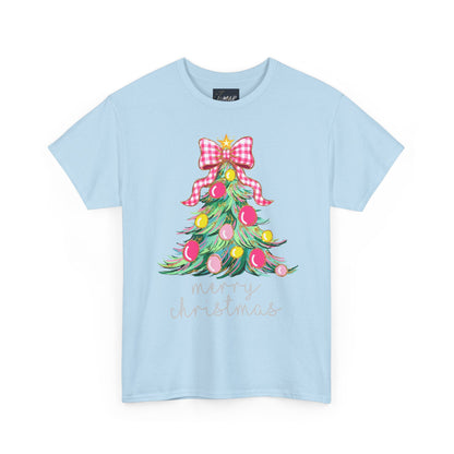 Merry Christmas Tree Unisex Heavy Cotton Tee
