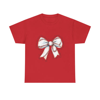 Bow Stitch Tee — Cute Hand-Drawn Ribbon Graphic T-Shirt