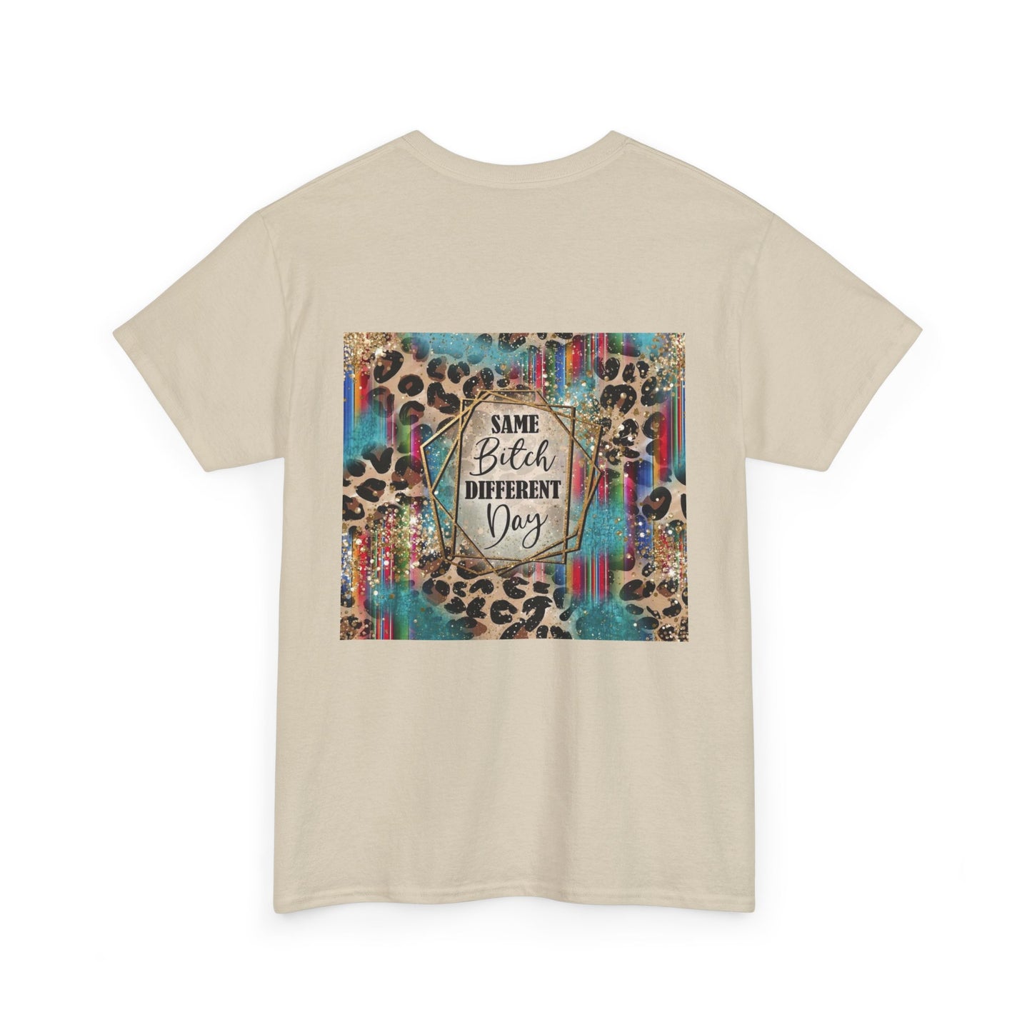 Same Bitch Different Day Leopard Graphic Tee