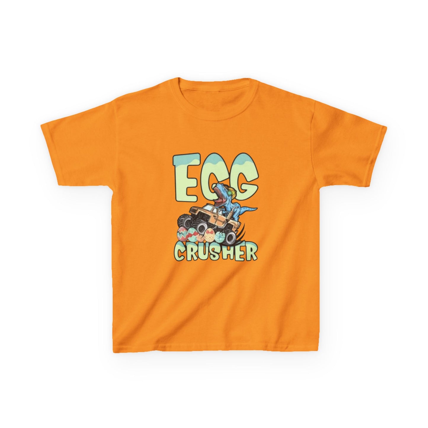 Kids T‑Shirt — 'Egg Crusher' Cartoon Truck Easter Tee